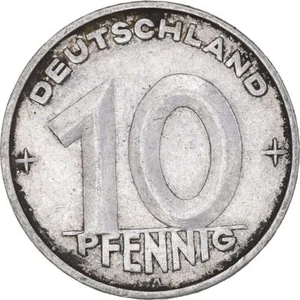 German Democratic Republic 10 Pfennig Coin | Toothed Wheel | KM3 | 1948 - 1950 - Picture 1 of 12