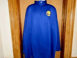 Golden State Warriors NBA Majestic Men's Big & Tall 4XLT 1/4 Zip Track Jacket - Picture 1 of 5