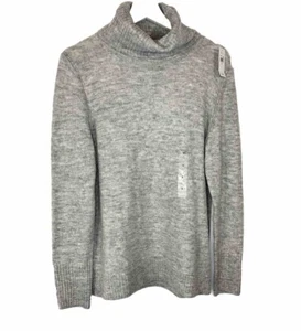 Suéter Pullover Para Mujer GAP Gris Cuello Alto Talla S - Imagen 1 de 6