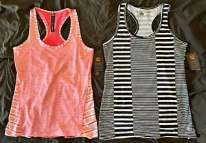 NWT RBX active RACERBACK t-back workout yoga PERFORMANCE TANK TOPS womens M LOT - Picture 1 of 11