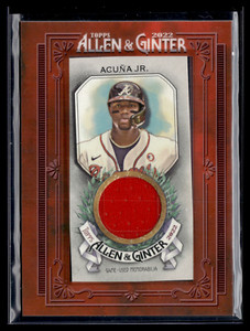 2022 Topps Allen and Ginter Mini Framed Relics #MFRRAJ Ronald Acuna Jr.