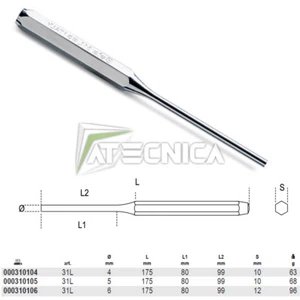 Cacciaspine lunghi Beta 31L estrattore spine misure 4-5-6 mm - Imagen 1 de 1