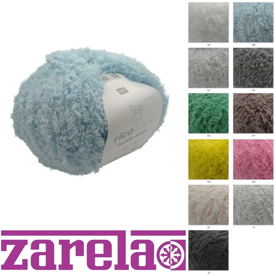 RICO DESIGN Rico Baby Teddy Aran 50g ****ALL COLOURS****