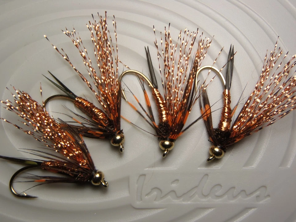 Irideus Hernanator Biots Bead Head Killer Worm Steelhead fly Fishing Flies River