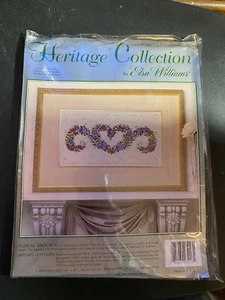 Floral Brocade-Counted Cross Stitch Kit-Heritage Coll. by Elsa Williams #03216 - Picture 1 of 6