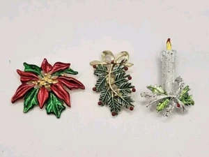 Konvolut 3 Gerrys Weihnachtsbroschen - Bild 1 von 2