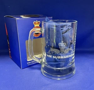 HM Submarines - Beer Mug Tankard with Engraved Submarine Service Dolphins. - Picture 1 of 2