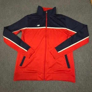 Chile Olympics Jacket Mens LARGE Red Track Training New Balance Size L - Picture 1 of 13
