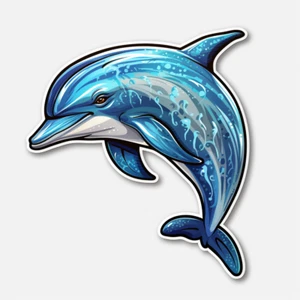 XXXL 30X30 cm Autoaufkleber Sticker Delfin Aufkleber - Picture 1 of 1