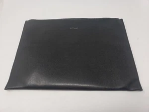 Anthropologie - Matt & Nat Vegan Leather Large Square Clutch Bag Purse Black - Picture 1 of 11