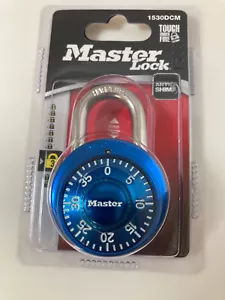 Master Lock Kombinationsschloss Level 3 Anti-Shim 3/4 Zoll 1530DCM blau neu - Bild 1 von 6