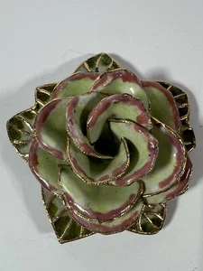 Music Box Teapot Style Floral Lid Only Replacement Piece Or Shelf Sitter Vtg? - Picture 1 of 7