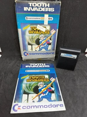 Tooth Invaders (1983) Commodore 64 Good Condition - Complete - Image 1 of 4