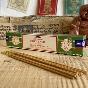 Palitos de incienso de albahaca sagrada Satya - Imagen 1 de 3