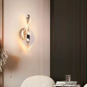 Modern LED Wall Lights 3 Colour Modes Rose Gold Wall Sconce Hotel Bar Wall Lamp - Picture 1 of 11