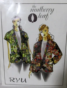 The Mulberry Leaf Sewing Pattern Ryu Jacket or Vest Boutique One Size Uncut - Picture 1 of 4