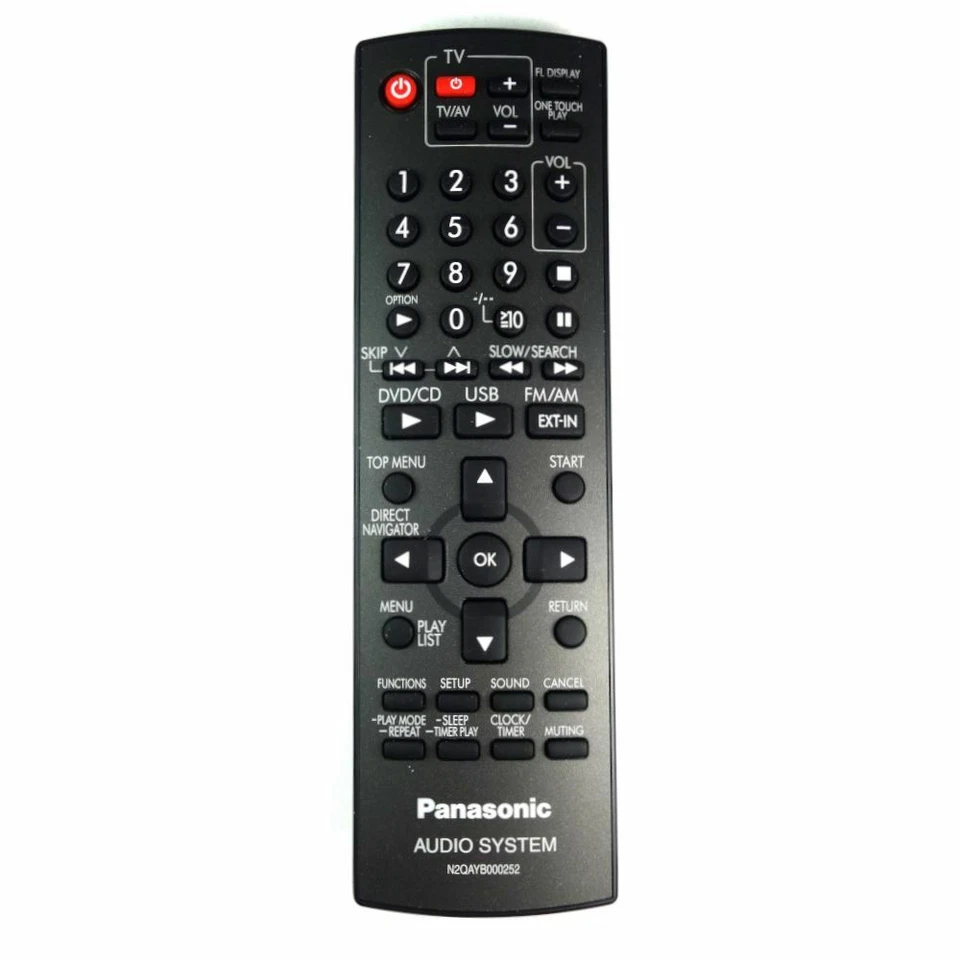 Genuine Panasonic N2QAYB000252 HiFi Remote Control - Image 1 of 1