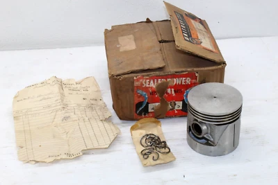 Juego de pistones de diámetro 3 7/8 NOS Ford Modelo A 1928-1932 POTENCIA SELLADA .040 O/S 708P-040 Foto 1 de 4