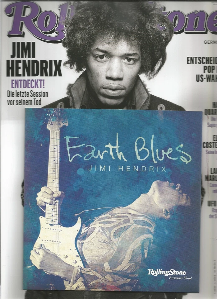 Rolling Stone No. 360 October 2024, Jimi Hendrix + Vinyl Single Earth Blues - Image 1 of 1
