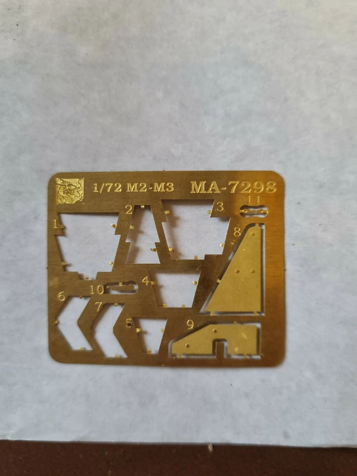 1/72 Dragon M2 or M3 Bradley with ERA, ERA mounting frames partial PE fret - Image 1 of 1