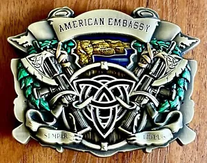 USMC MSG Marine Security Guard Detachment Dublin, Ireland Challenge Coin - Picture 1 of 3