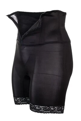 Rago Cortland Intimates #6619 High Waist Nipper Thigh Slimmer Girdle, Black MED - Image 1 of 2