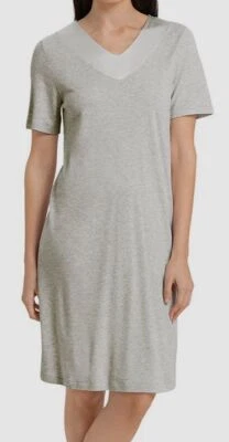 Camisola de dormir Hanro feminina cinza Mira manga curta tamanho XS - Imagem 1 de 3