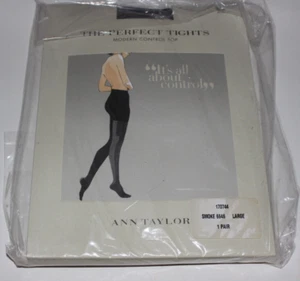 NIP Women's ANN TAYLOR The Perfect Tights Modern Control Top Smoke Large - Picture 1 of 3