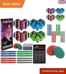 Comprehensive Peter Wright Snakebite Darts Accessory Set with Flights & Shafts - Picture 1 of 9