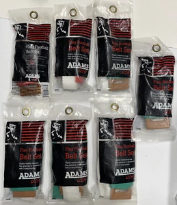 Adams USA Flag Football White Belt Set 7 Players-5 Green-2 Red. Flag Fits 42" L - Picture 1 of 1