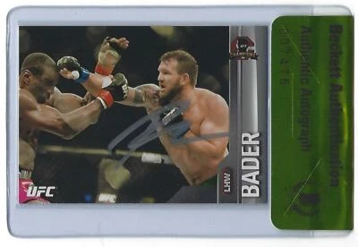 Ryan Bader Signed 2015 Topps UFC Champions Silver Card #50 BAS COA Bellator MMA - Image 1 of 4