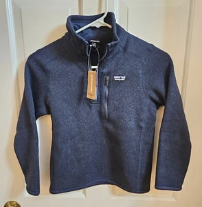 Patagonia Boys' Better Sweater 1/4 Zip Fleece Blue size XS - Picture 1 of 5