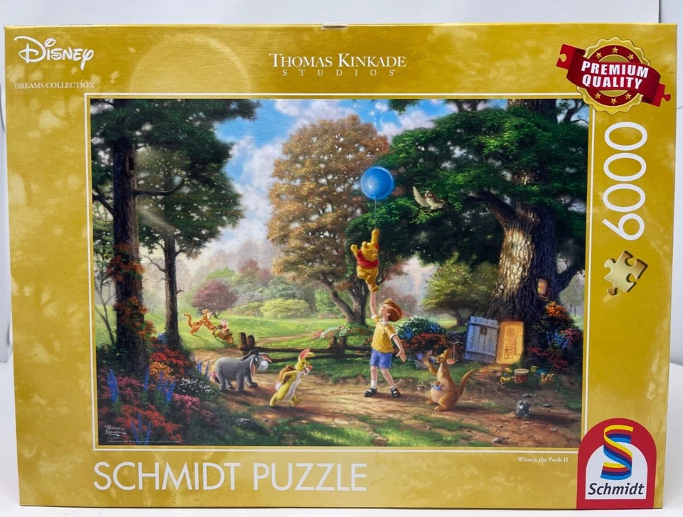 Schmidt 57399 Thomas Kinkade Disney Winnie The Pooh 6000 Pc Jigsaw Puzzle