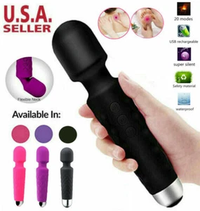 Varita de masaje personal de cuello completo de varias velocidades vibrador de mano para mujeres y hombres - Imagen 1 de 13