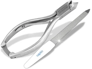 Extra Lange Große Nagelzange Kopfschneider 14 cm mit Nagelfeile aus Solingen - Picture 1 of 7