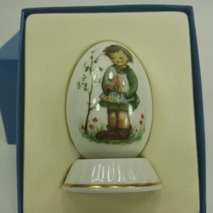 HUMMEL COLLECTOR EGG 1983 Annual Egg - by Schmid- "Spring Bouque" 3" tall ZFHTS - Picture 1 of 9