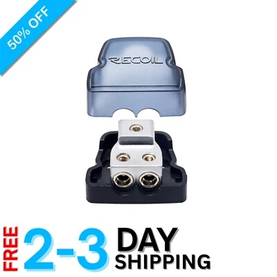 Forged Brass 2 Way Power/Ground Distributor Block for Amplifiers – DB12 Model - Image 1 of 4