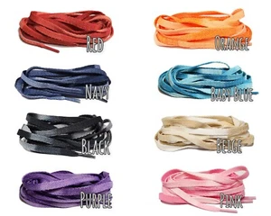 Vintage Tie Dye Flat Shoelaces for Dunk Low Air Jordan 1 5 6 7 Faded Colour - Picture 1 of 13