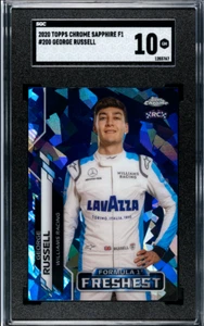 2020 Topps Chrome Sapphire Formula 1 F1 George Russell RC Freshest #200 SGC 10 - Picture 1 of 2