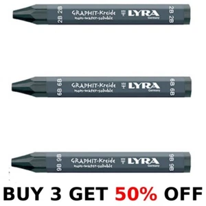 LYRA Graphite Crayon Solid Stick Drawing, Sketching, Art, Draw - 2B, 6B, 9B - Picture 1 of 3