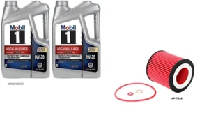 Mobil1 0W20 Full Syn. H/M Engine Oil - 10 Quarts w/K&N HP-7014 Engine Oil Filter - Picture 1 of 1