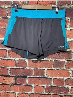 Pantalones cortos deportivos 2XU azul gris XL para mujer Foto 1 de 3