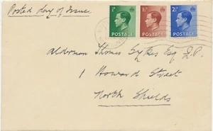 GB 1936 King Edward VIII ½d, 1½d and 2½d on superb FDC WHITLEY BAY / NORTHUMB. - Picture 1 of 3