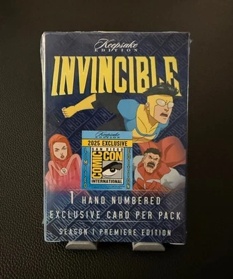 SDCC 2025 Invincible 1 Hand Numbered Exclusive Card Thursday July 24th (Sealed) - Image 1 of 3