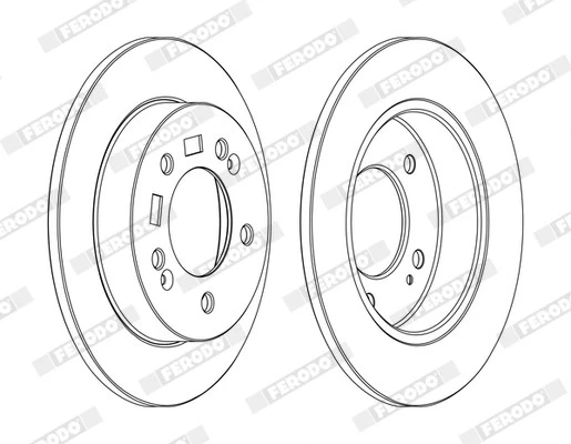 FERODO DDF1874C Brake Disc for HYUNDAI,KIA - Image 1 of 3