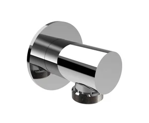 Rubinetterie Treemme SHOWERS & THERMOSTATICS Presa Acqua Muro Tonda Ottone Cromo - Picture 1 of 2