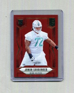 2025 Donruss Elite Jonah Savaiinaea Rookie Card RC Red #186 /99 - Picture 1 of 3