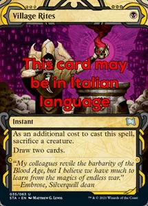 MTG VILLAGE RITES EXC - RITI DEL VILLAGGIO - STA IT - MAGIC - Picture 1 of 1