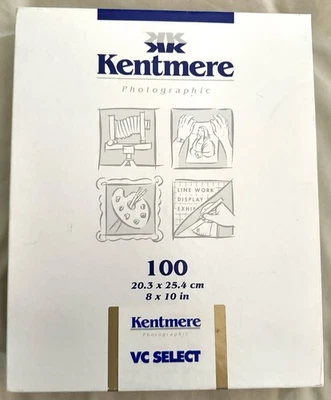 Kentmere Select VC Resin Coated Paper 8 x 10Glossy, 100 Sheets NEW IN BOX - Image 1 of 3