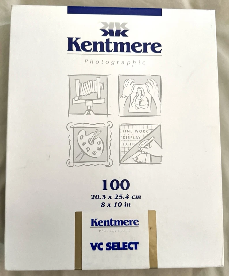 Kentmere Select VC Resin Coated Paper 8 x 10Glossy, 100 Sheets NEW IN BOX - Image 1 of 3